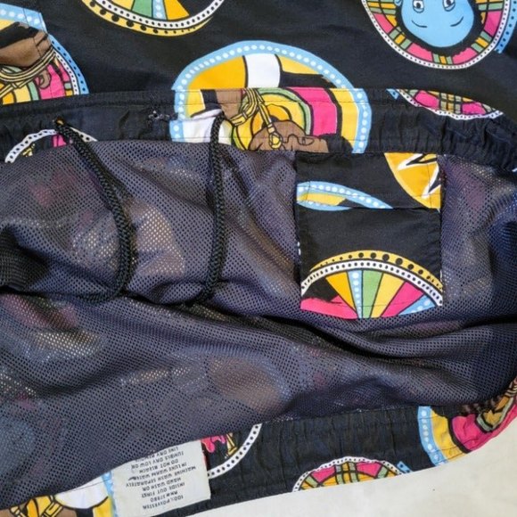 Vintage Fubu Fat Albert Character Allover Print Board Shorts Size XL - Picture 5 of 7